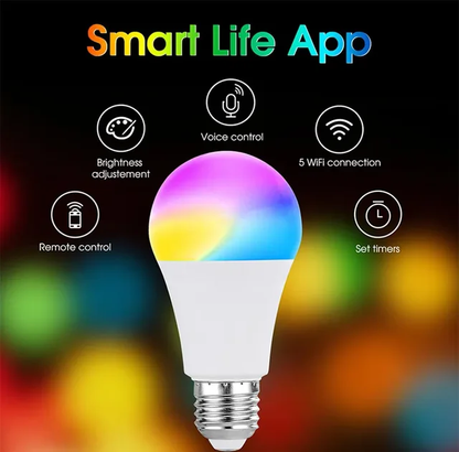 E26 New Design Smart Light Bulb RGB Colorful Smart Lamp 7W 9W 10W White/Warm White/RGB AC100-130V 50/60HZ