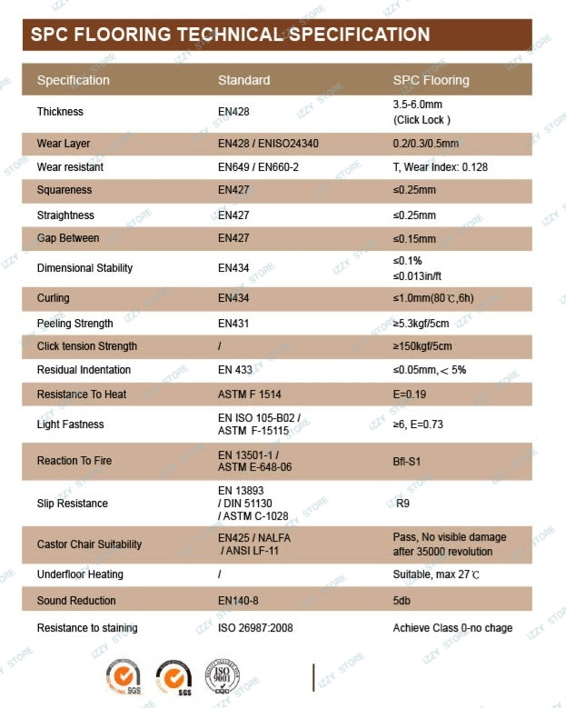 SXW001 High Quality SPC Flooring with Wear Layer  WaterProof Modern Interlock PVC Flooring  Self-lock Wood Grain Style